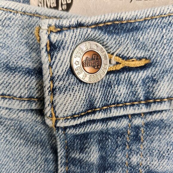 Levi Silver Tab Mom High Waist W26 L27  Blue Jeans - Picture 8 of 16